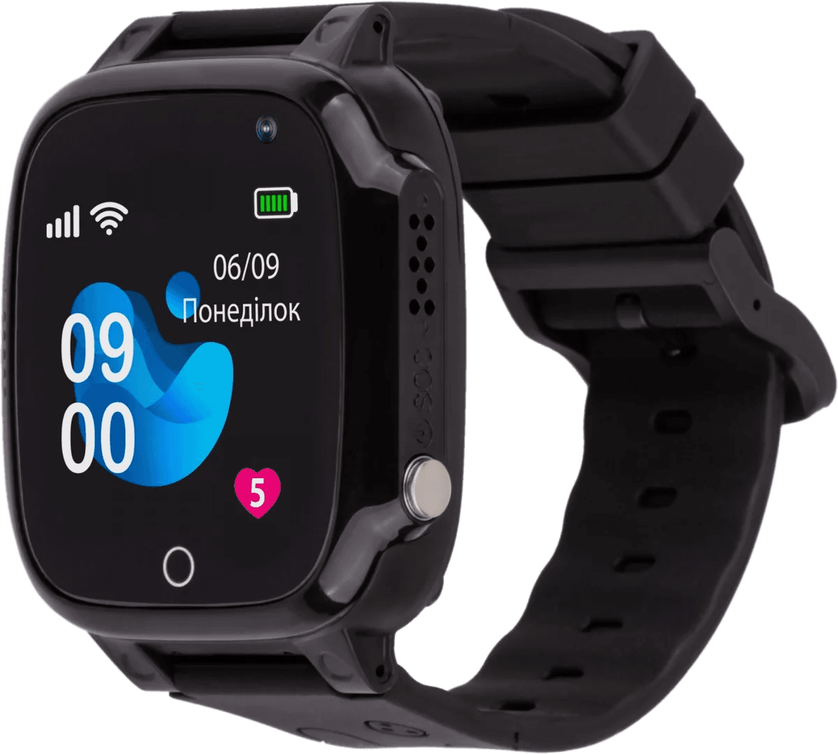 Смарт-годинник для дітей AmiGo GO008 MILKY GPS WIFI Black