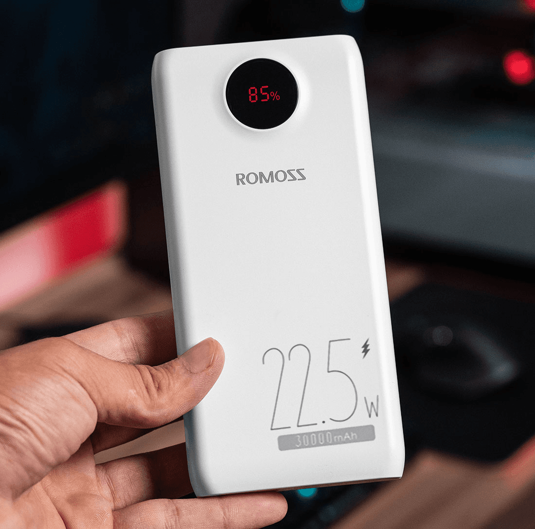 Зовн_АКБ Romoss 30000mAh PSW30 (PSW30-152-1111H) білий