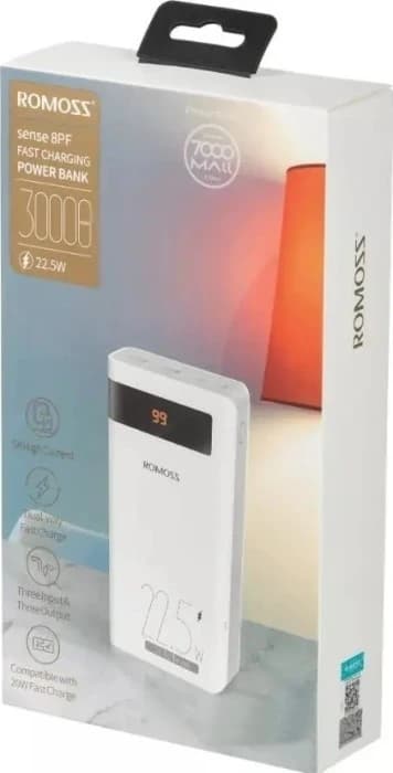 Зовн_АКБ Romoss 30000mAh PHP30 22.5W (PHP30-852-1111) білий