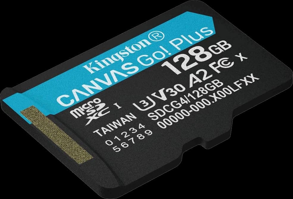 Картка пам'ятi KINGSTON microSD 128GB C10 UHS-I U3 A2 V30 R200MB/s (SDCG4/128GBSP)
