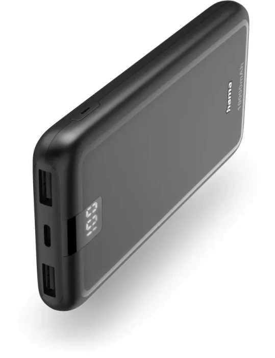 Зовн_АКБ Hama 10000mAh 15W (00201709) чорний