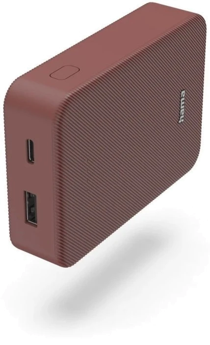 Зовн_АКБ Hama 10000mAh 15W (00201714) червоний