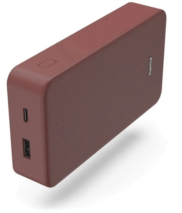 Зовн_АКБ Hama 20000mAh 15W (00201717) червоний