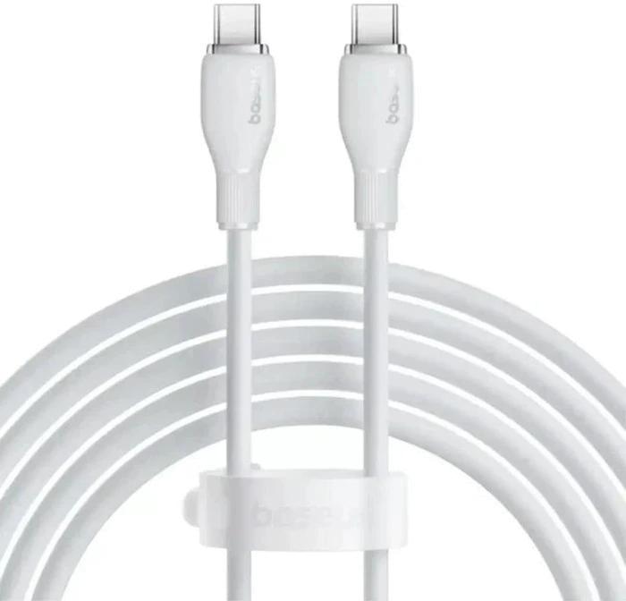 Кабель Baseus Type-C/Type-C 100W 1m (P10373000211-00) білий