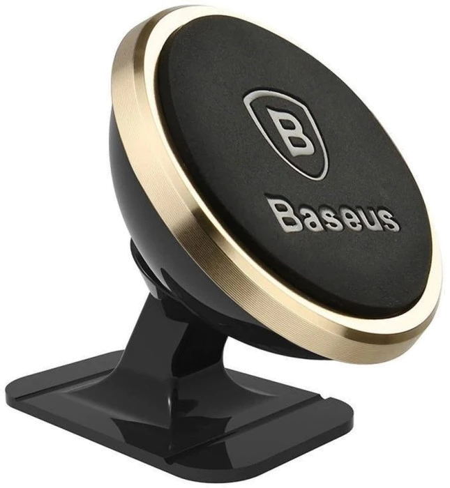 Автотримач Baseus 360° Adjustable Mag (SUCX140015)ч/золотий
