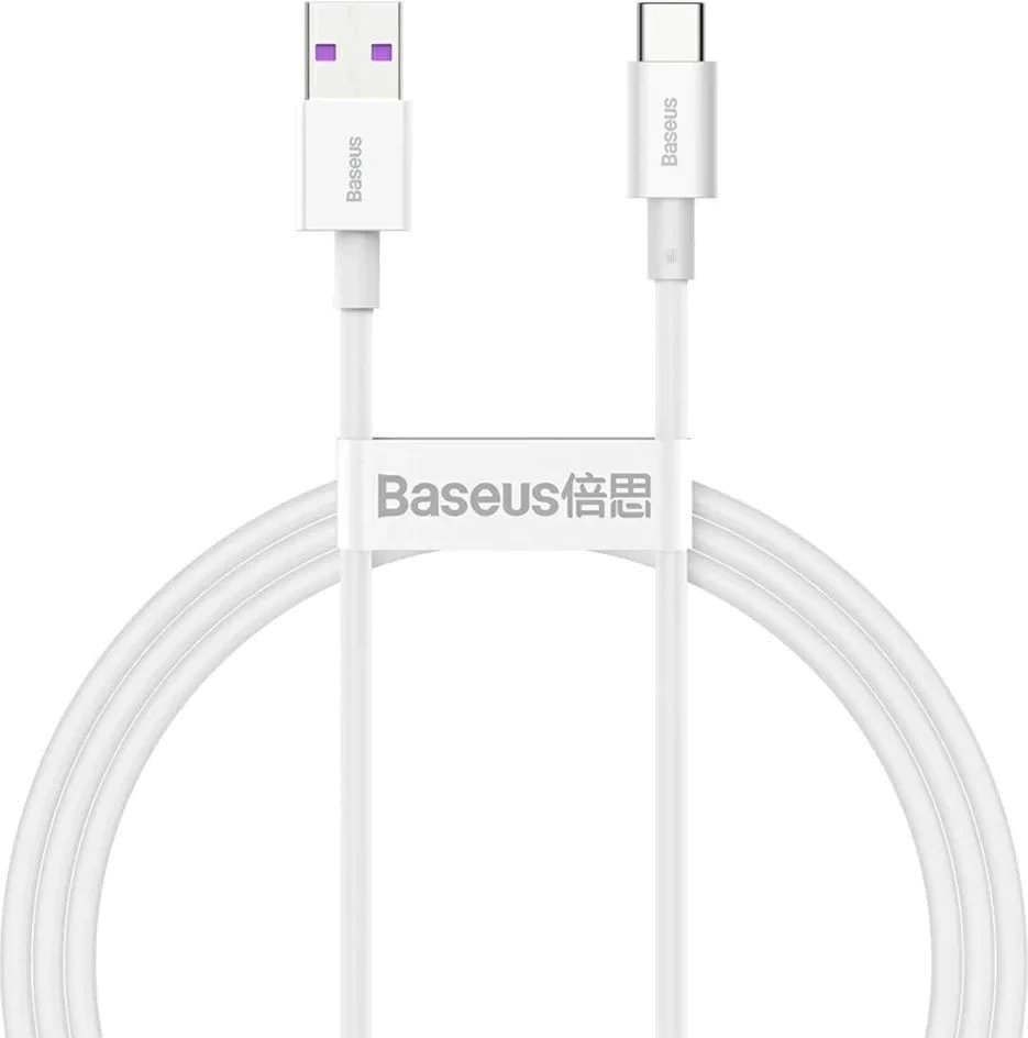 Кабель Baseus USB to Type-C 66W 1m (CATYS-02) білий