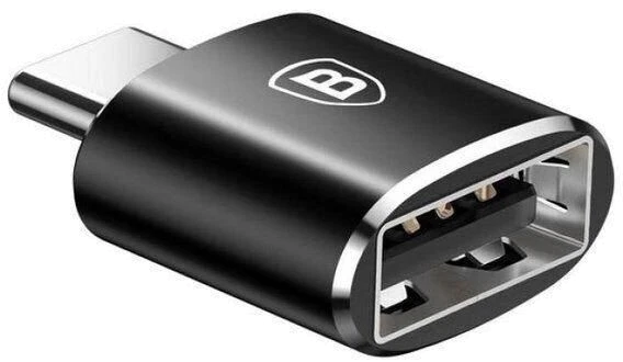 Адаптер Baseus Mini Type-C to USB (CATOTG-01) чорний