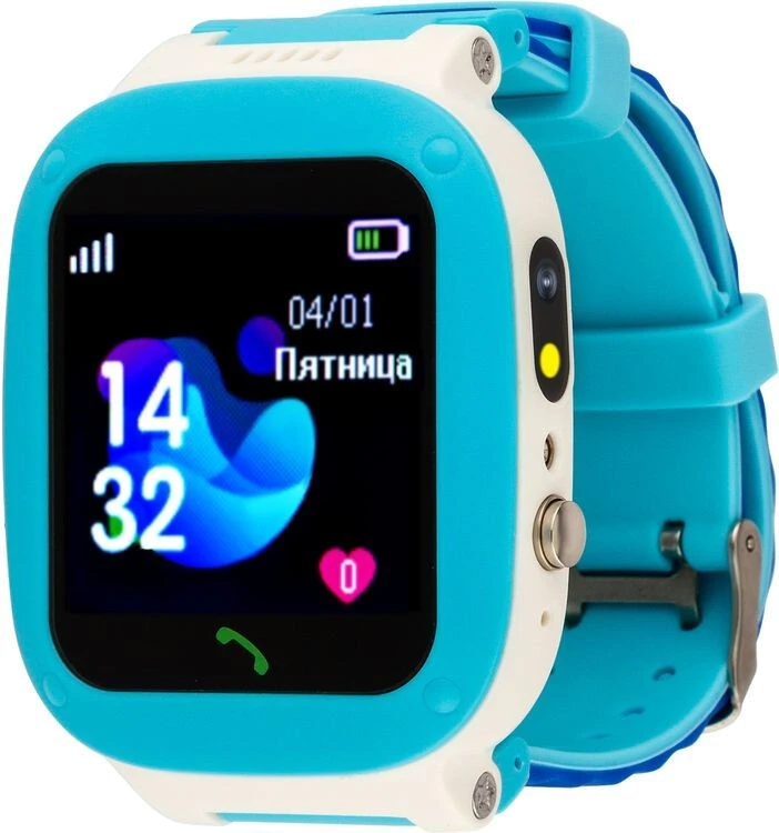 Дитячий годинник AmiGo GO004 Splashproof Camera+LED Blue