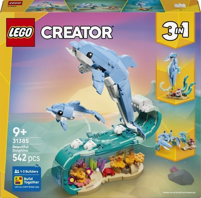 Конст LEGO Creator Морські тварини: красиві дельфіни (31385)
