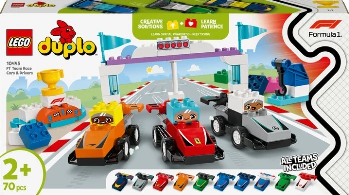 Конструктор LEGO DUPLO Автомобілі Формули-1 (10445)