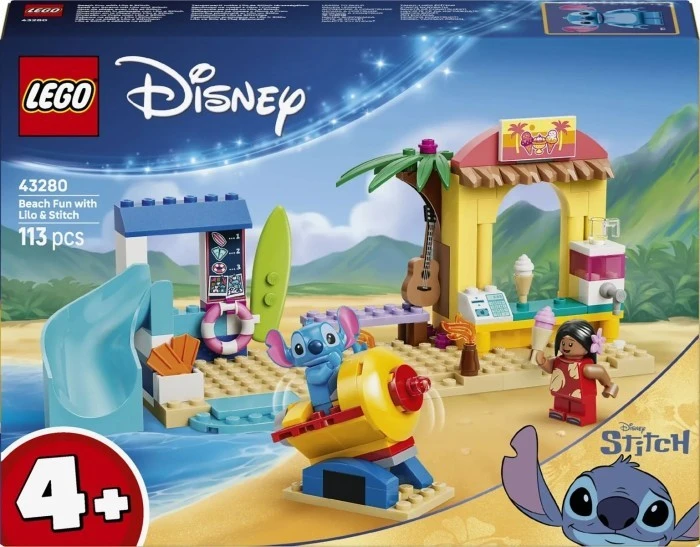 Конструктор LEGO Disney Веселощі на пляжі з Стічем (43280)