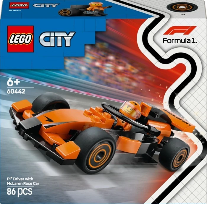 Конструктор LEGO City Пілот F1 команди McLaren (60442)
