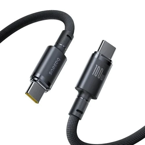 Кабель Baseus New Braided Type-C/Type-C 100W 1m(E0426W00)чор
