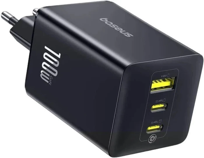 Зарядний пристрій Baseus 2C+U 100W (P10182102123-00)чорний