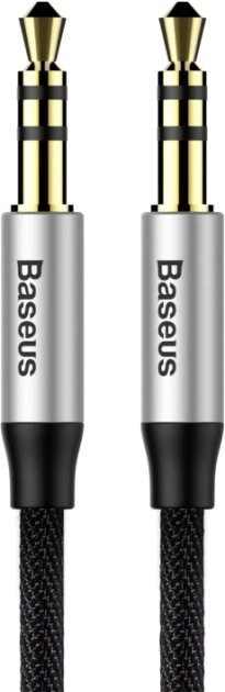 Аудіокабель Baseus Yiven AUX 3.5mm 1.5m(CAM30-CS1)срібно-чор