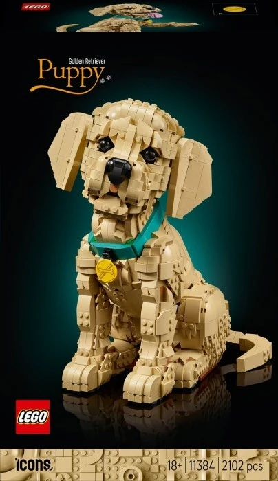 Конструктор LEGO Icons Цуценя золотистого ретривера (11384)