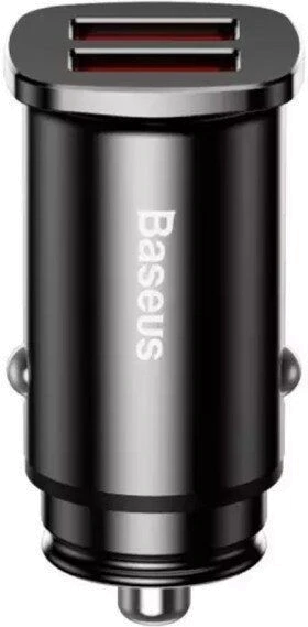 Автом.зарядний пристрій Baseus QC U+U 30W (CCALL-DS01)чорн