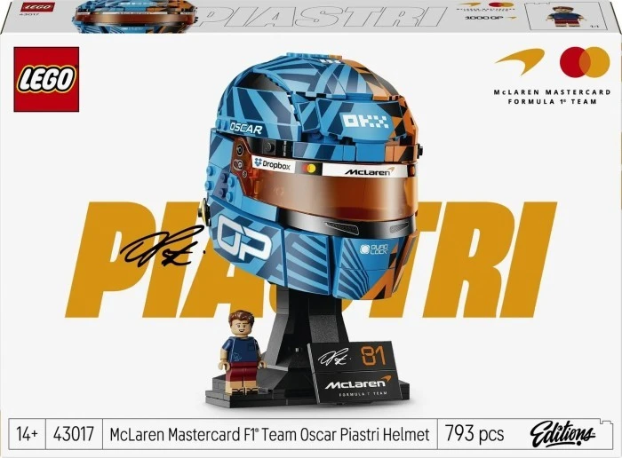 Конструкт LEGO Editions Formula1 Шлем Оскара Пиастри(43017)