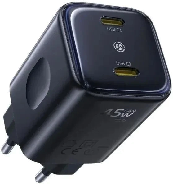 Зарядний пристрій Baseus PicoGo 2C 45W (E0121F00) чорний
