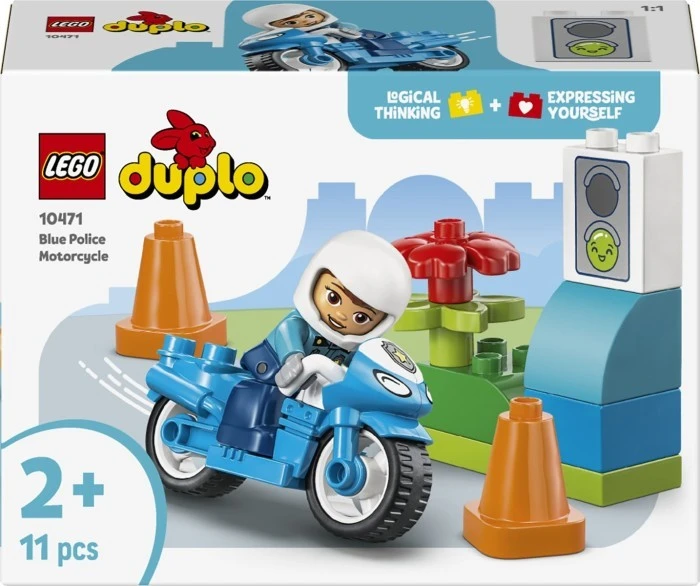 Конструктор LEGO DUPLO Синій поліцейський мотоцикл (10471)