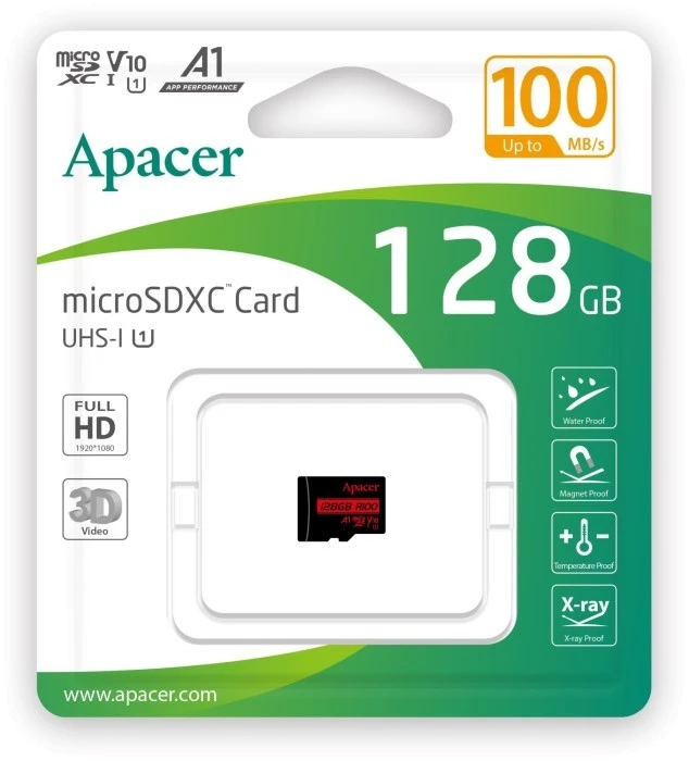 Карт. пам. Apacer microSDXC UHS-I 128GB R100
