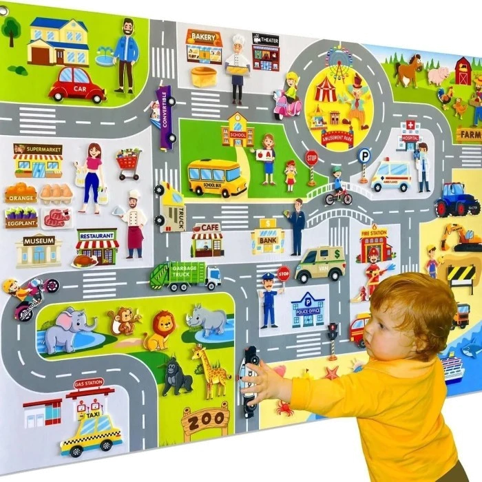 Фетровий набір Smart Baby Дорога з фігурками (6928270764566)
