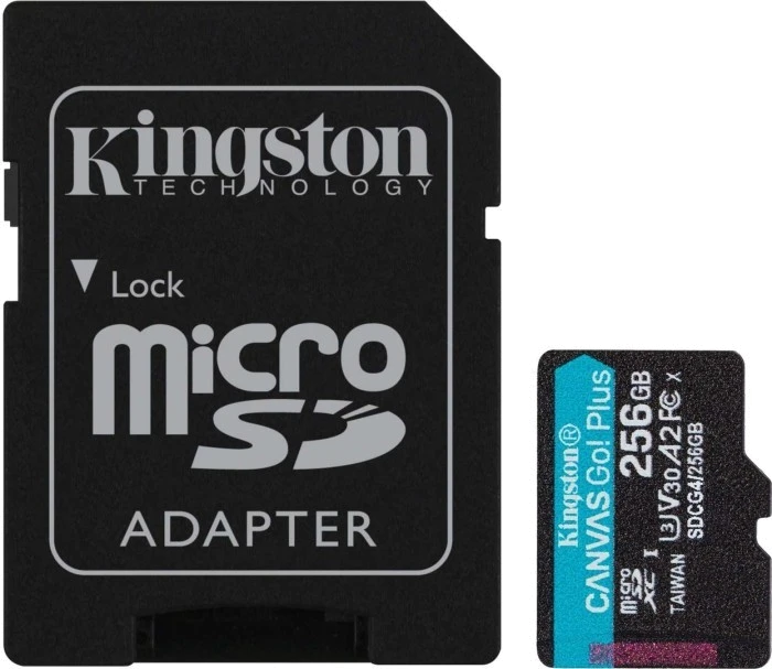 Карт. пам. Kingston microSDXC 256GB Canvas Go Plus Gen4 +ADP