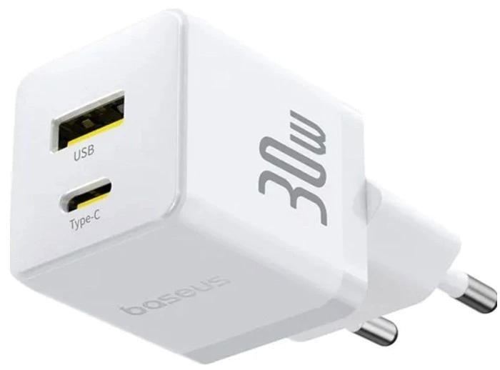 Зарядний пристрій Baseus Palm FC C+U 30W(P1011160A213-00)біл