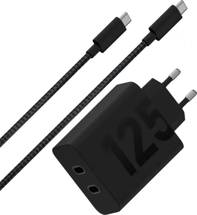 Зарядний пристрій MOTOROLA 125W GaN 2С+каб. 2m(PG38C06632)ч