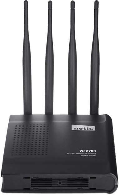 мереж.акт NETIS WF2780 AC1200Mbps IPTV 2-х діапазонний Бездротовий Роутер