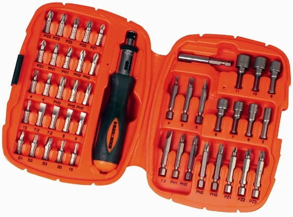 Набір BLACK&DECKER A7039-XJ біти, 45 предм.