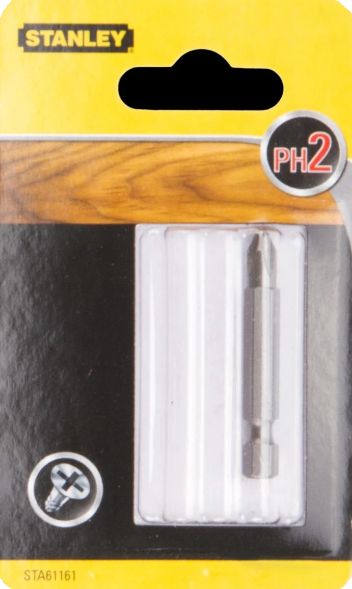 Акс.інстр Stanley Біта посилена Ph2, L=50 мм, 1шт, блістер.