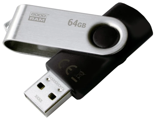 флеш-драйв GOODRAM UTS2 64 GB TWISTER Чорний