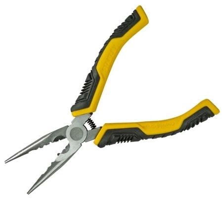Плоскогубці Stanley "Cushion Grip" удлин. губки L=150мм.