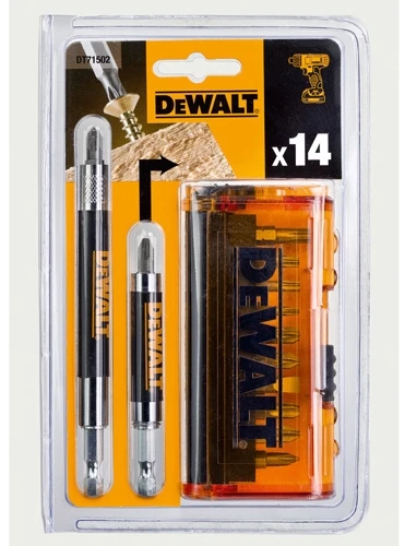 Акс.інстр DeWALT Набір DT71502 біт, магніт. тримачів, 14 предм.