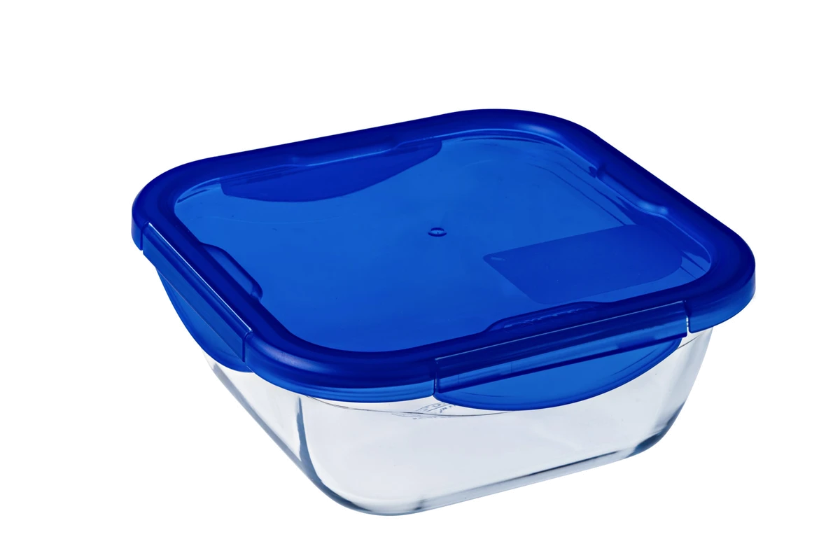 Форма с/к PYREX CK&GO форма д/запік.(гермет.кр.) квадрат16х16х6см (0.8л) (285PG00)