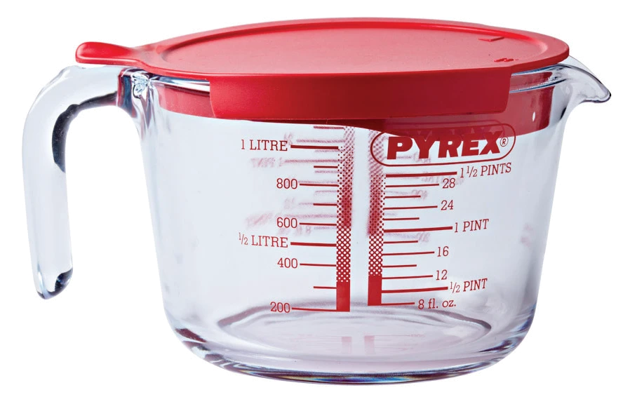 Мірн. кружка PYREX Classic кружка мірна 1.0л з кришкою (264P000/8446)