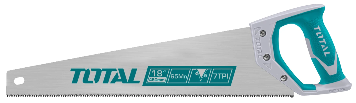 Ножівка TOTAL THT55186 7 зубів на дюйм, довжина 450мм.
