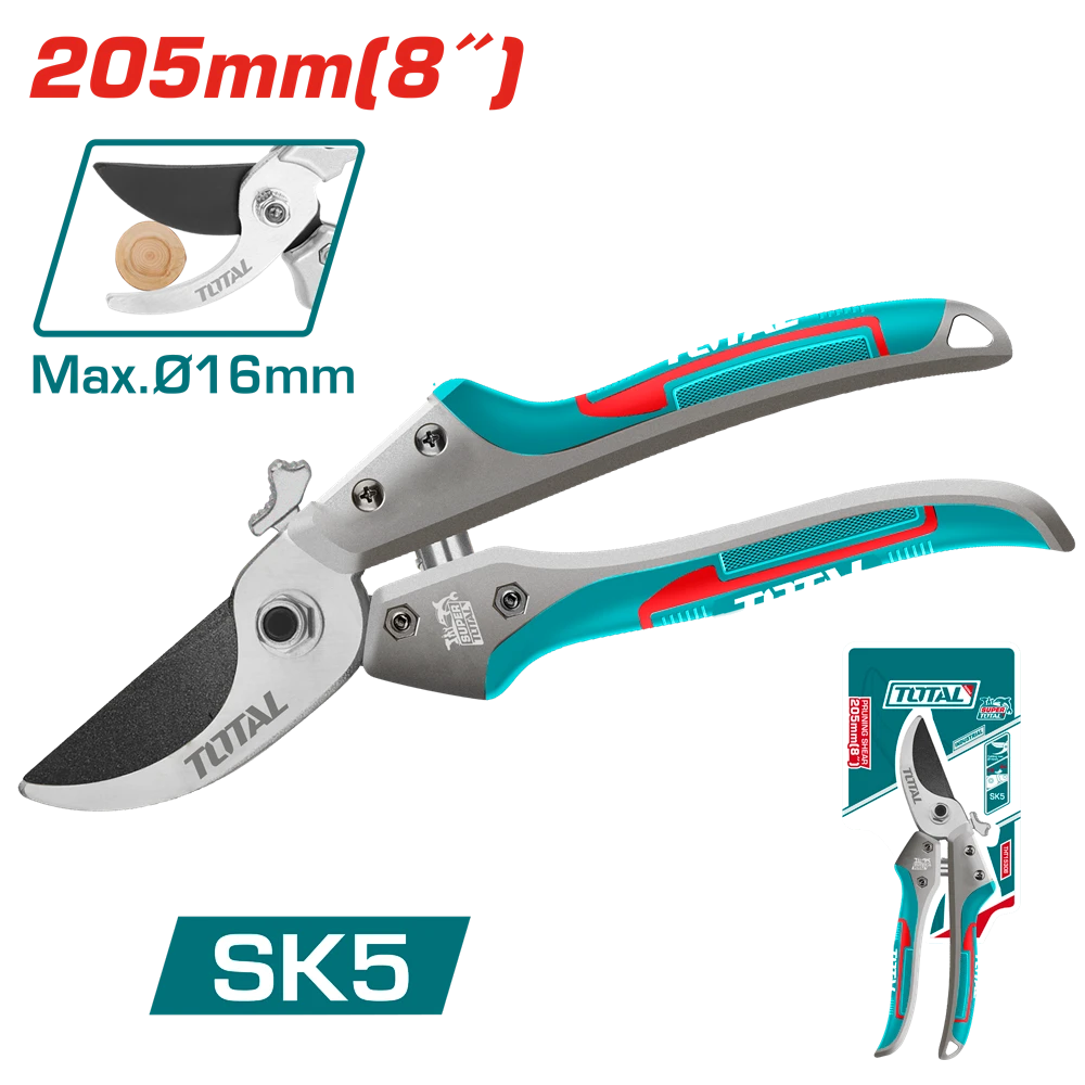 Сад.інстр.руч. TOTAL THT15308 секатор, 20см, 240г.