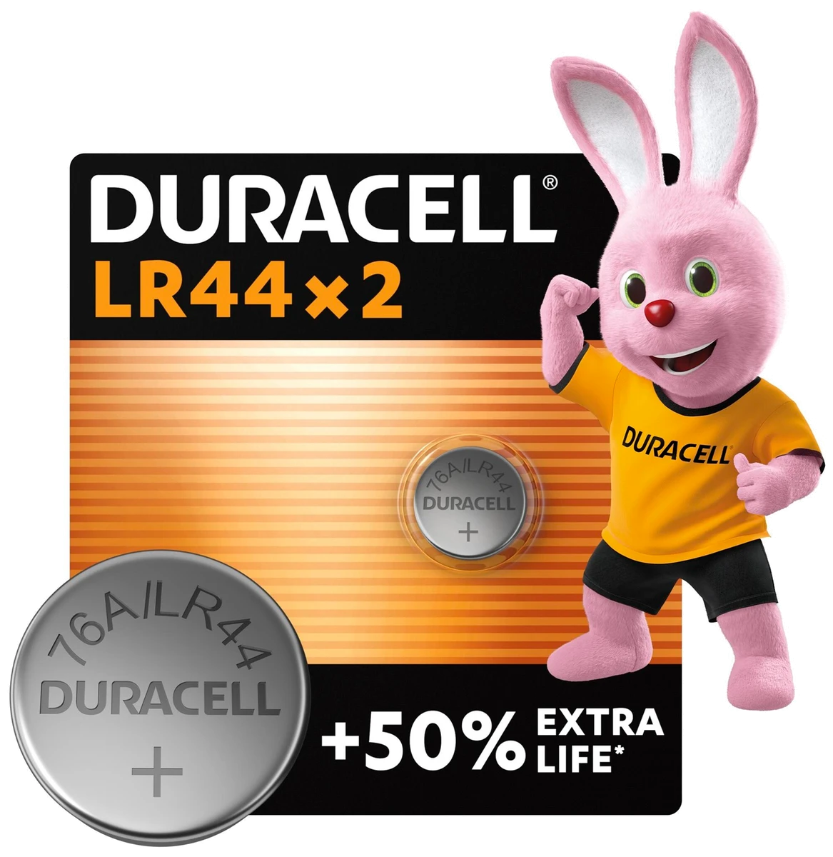 Батарейка DURACELL LR44 / А76 / V13GA / A76 2 шт.