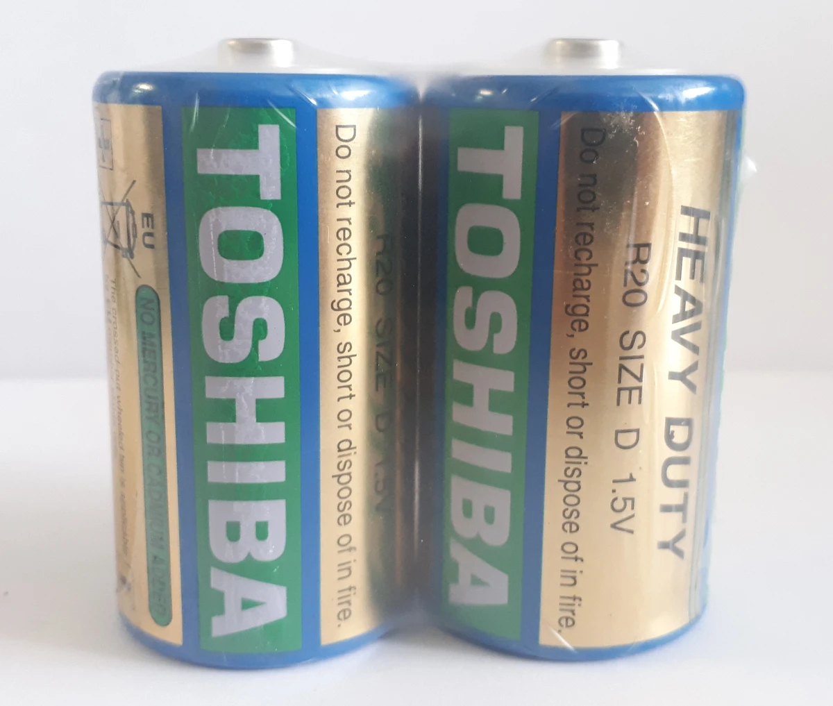 Батарейка TOSHIBA R20 коробка 1x2 шт.