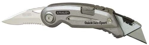 Ніж Stanley складаний з двома лезами L=75мм.