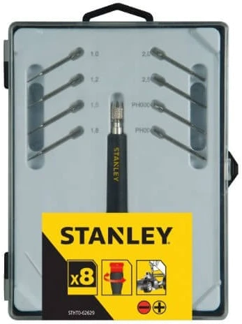 Набір Stanley викруток прецизійних 8шт. з цанговим тримачем