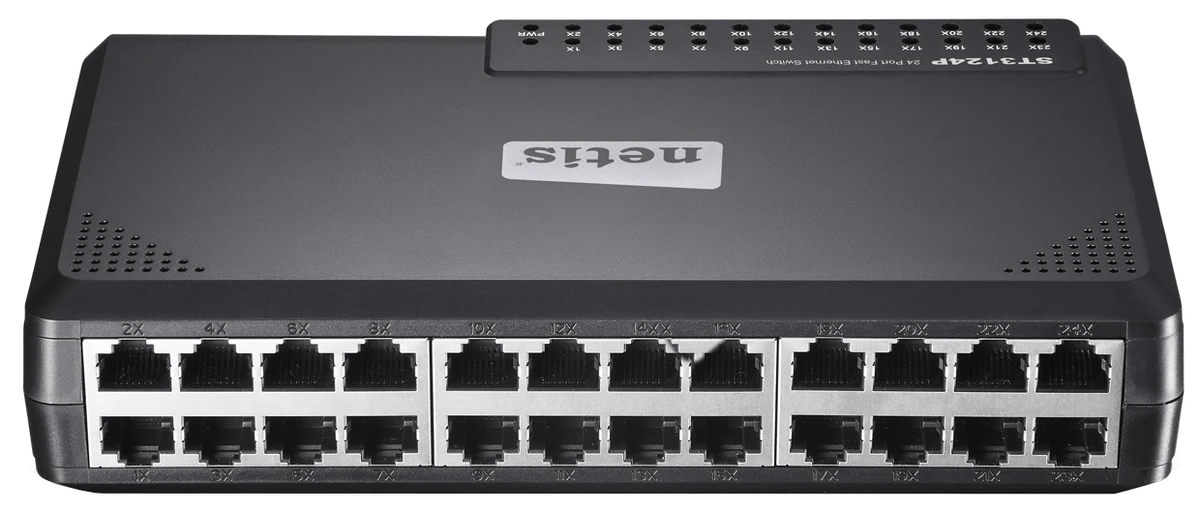 мереж.акт NETIS NIST3124P 24-ти портовий 10 / 100Mbps Fast Ethernet Свіч