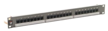 Патч-панель 24xRJ45, PowerCat 5e, неекранована 1U Графіт. Кольору, MOLEX