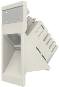 Модуль Euromod 50 х 25. 1xRJ45, M1 кутовий, UTP 5е, PowerCat, білий, MOLEX