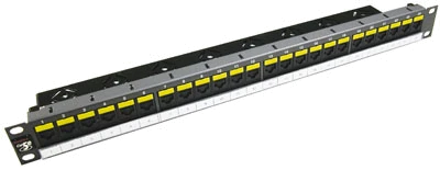 Патч-панель 24xRJ45, DG +, PowerCat 5e, неекранована 1U Графіт. Кольору, MOLEX