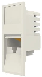 Модуль Euromod 50 х 25, 1xRJ45, M1 прямий, UTP 5е, PowerCat, білий, MOLEX