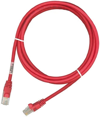 Патч-корд RJ45, 568A/B, UTP, PowerCat 5e, LSZH 3м, Червоний, MOLEX