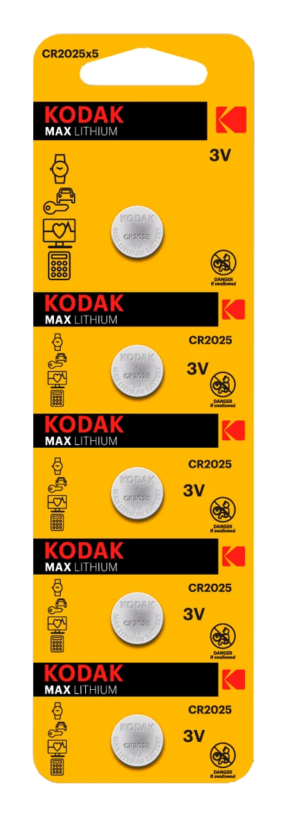 Батарейка KODAK Ultra lit. CR2025 1х5 шт. відривні